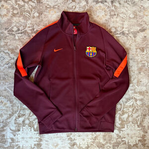 FC Barcelona Men’s Jacket Size Small in Maroon